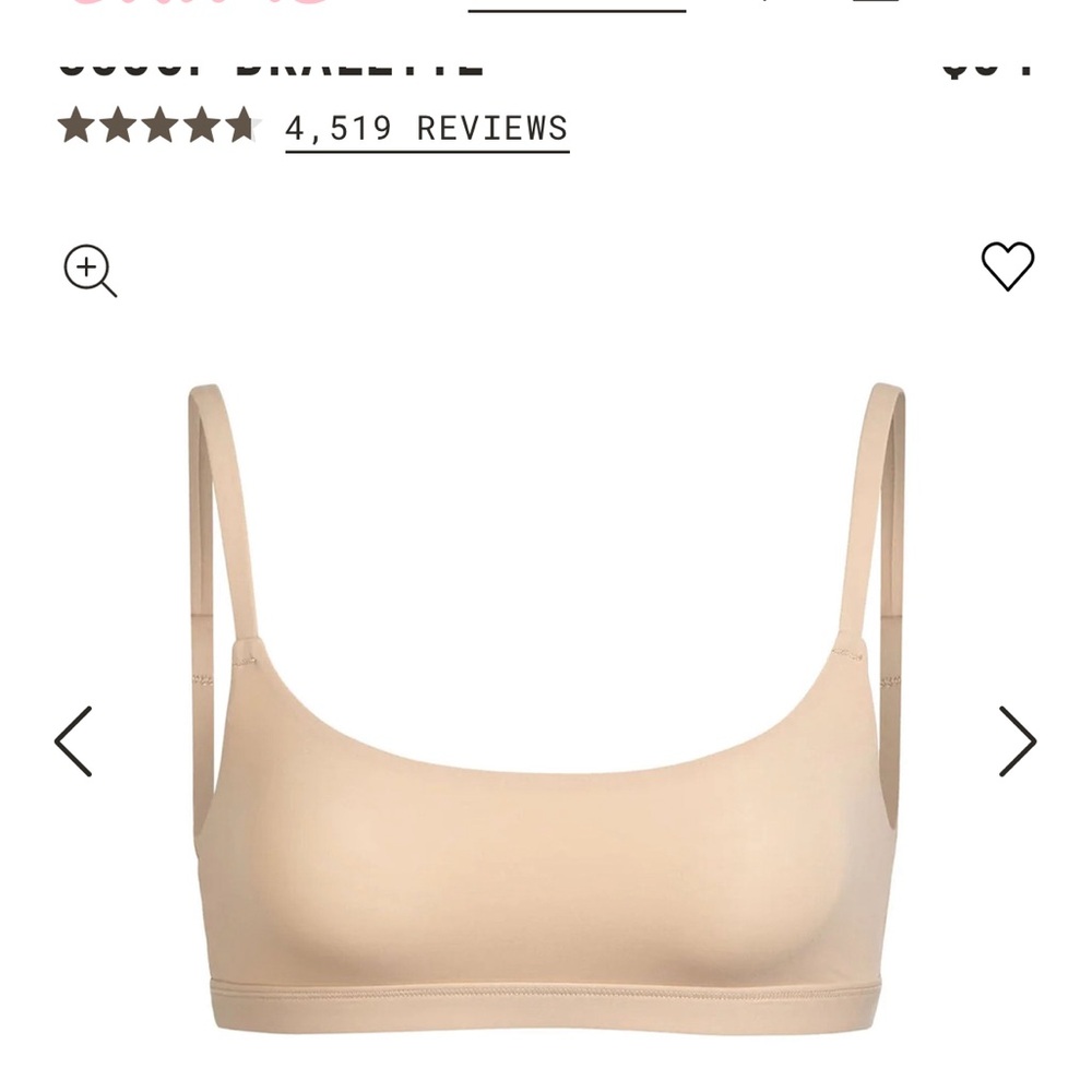 SKIMS FITS EVERYBODY SCOOP BRALETTE-clay